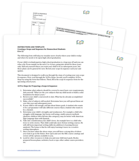 Scopes & Sequences for Homeschoolers - Homeschool Connections