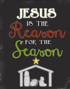 Jesus is the reason for the season free clip art. Source: clker.com/clipart-607379.html
