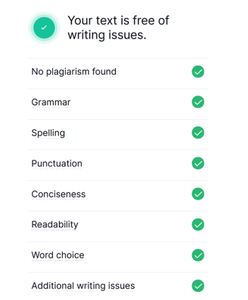 Chat GPT Spanish homework results