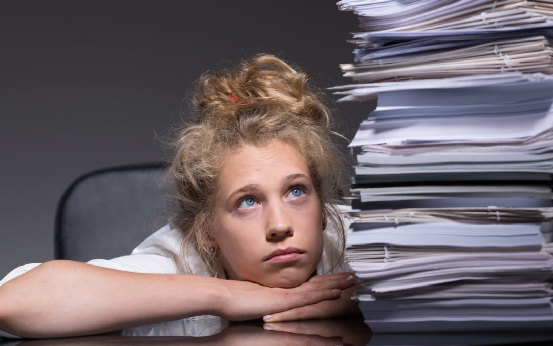 overwhelmed homeschool teen