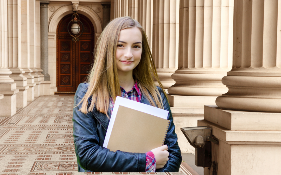 classical catholic homeschool student girl