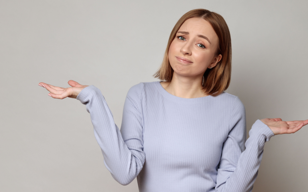 catholic homeschool teen shrugging her shoulders