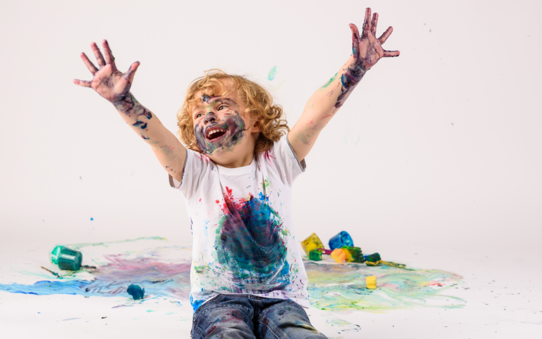 messy homeschool child