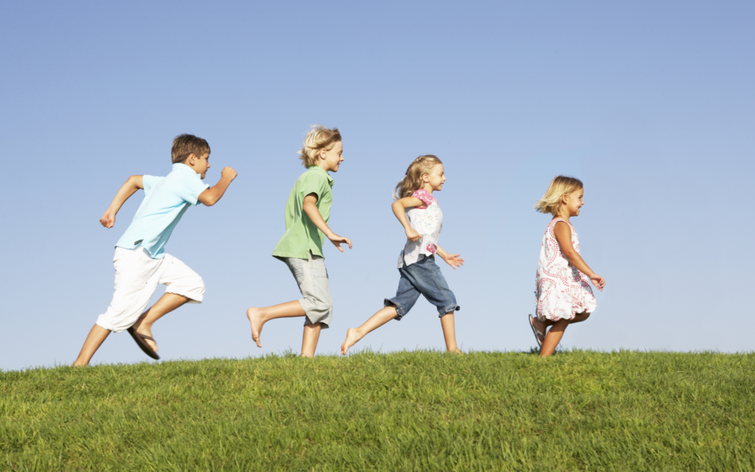 Catholic homeschooled children playing