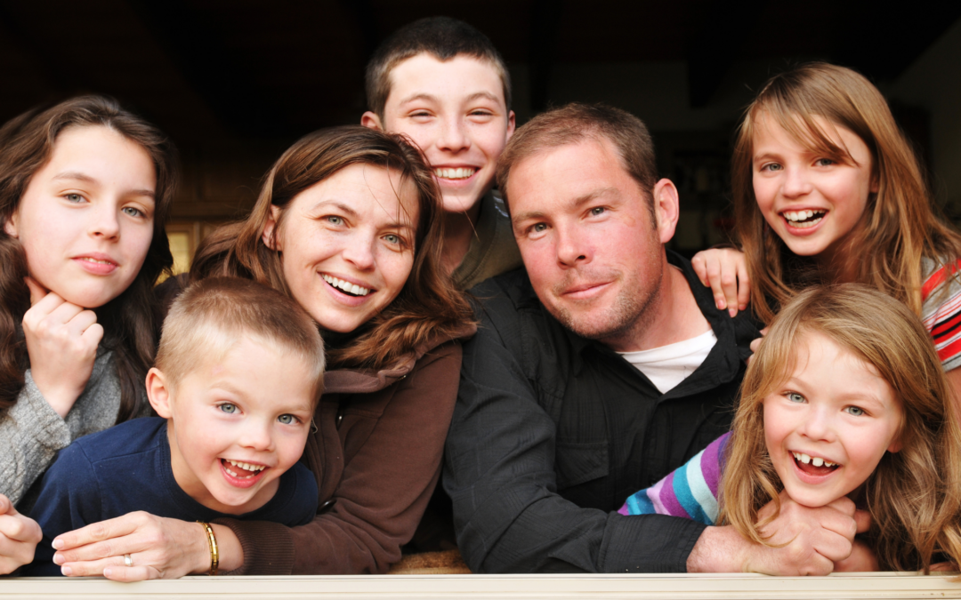 happy catholic homeschool family