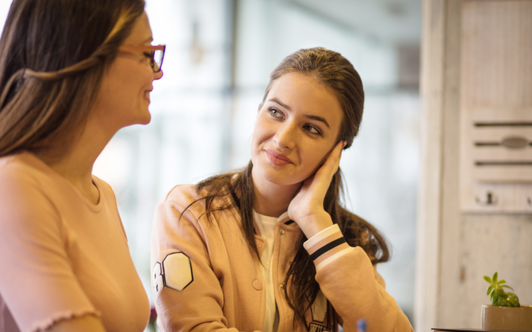 catholic homeschool mom and daughter