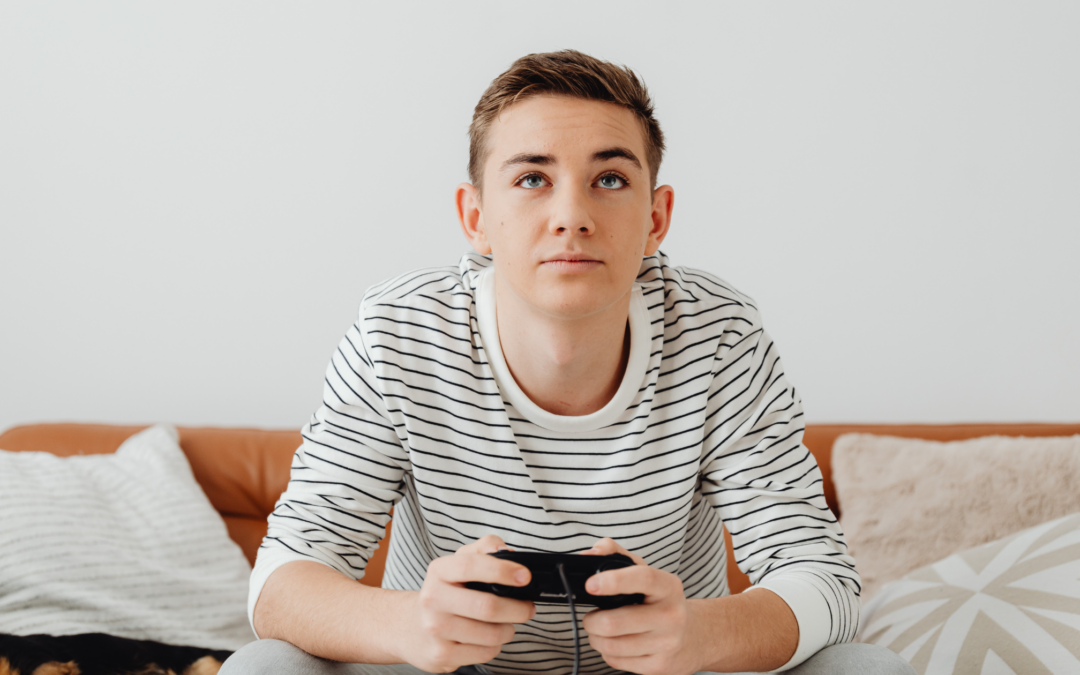 homeschool teen boy gaming