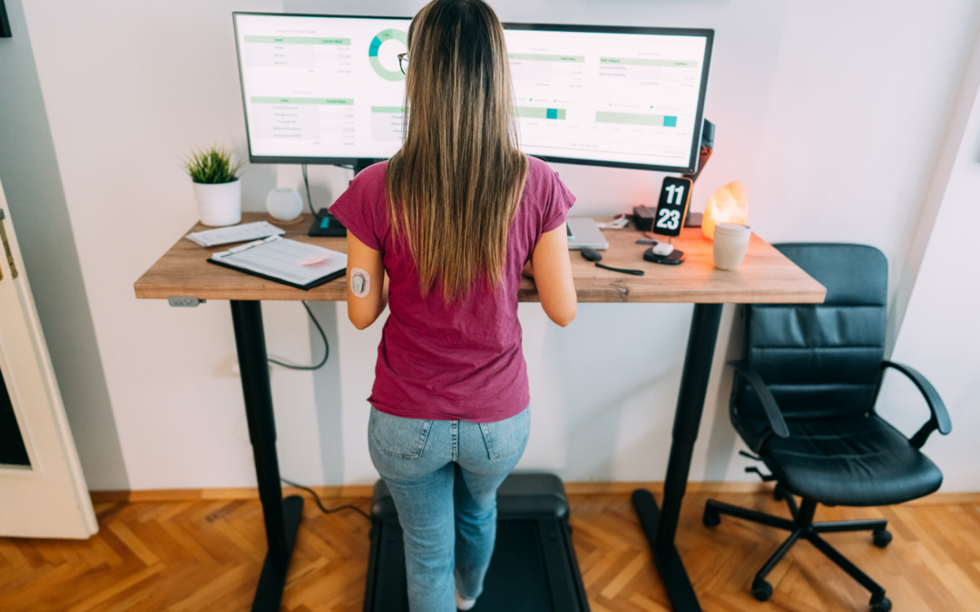 homeschool teen at standing desk
