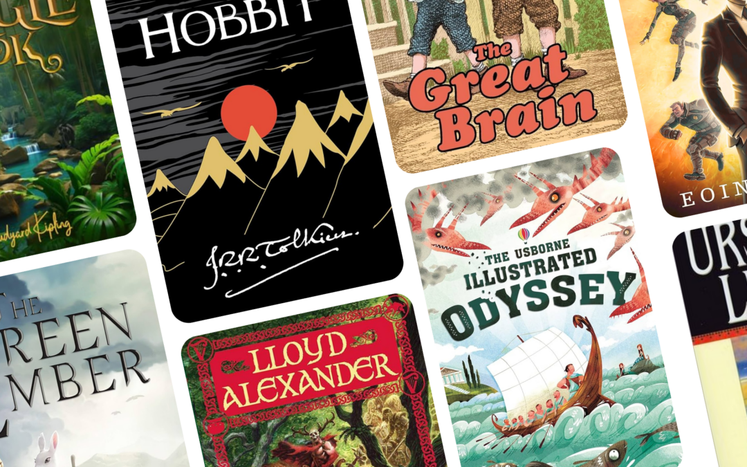 montage of book covers for boys