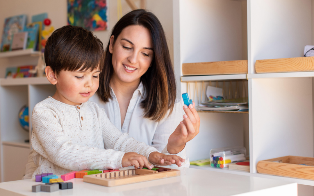 Catholic homeschool mom and son