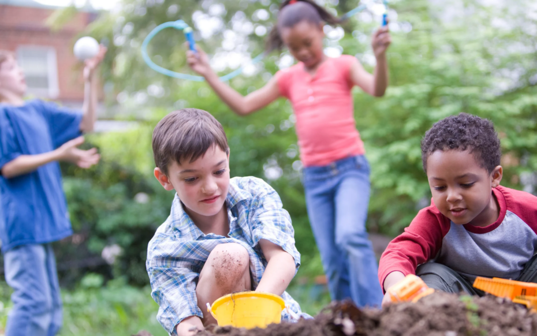 kids playing outside