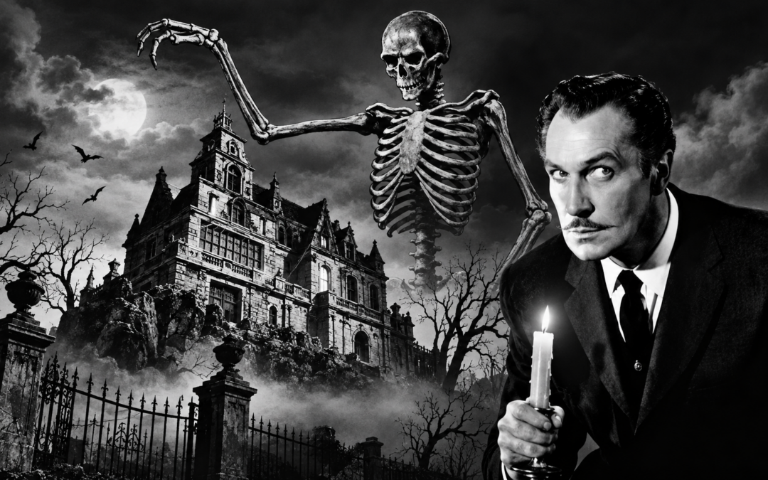 vincent price house on haunted hill montage